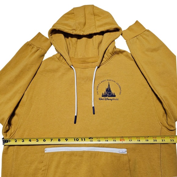 Walt Disney World 50th Anniversary‎ Golden Hoodie Pullover Size Small - Picture 8 of 11